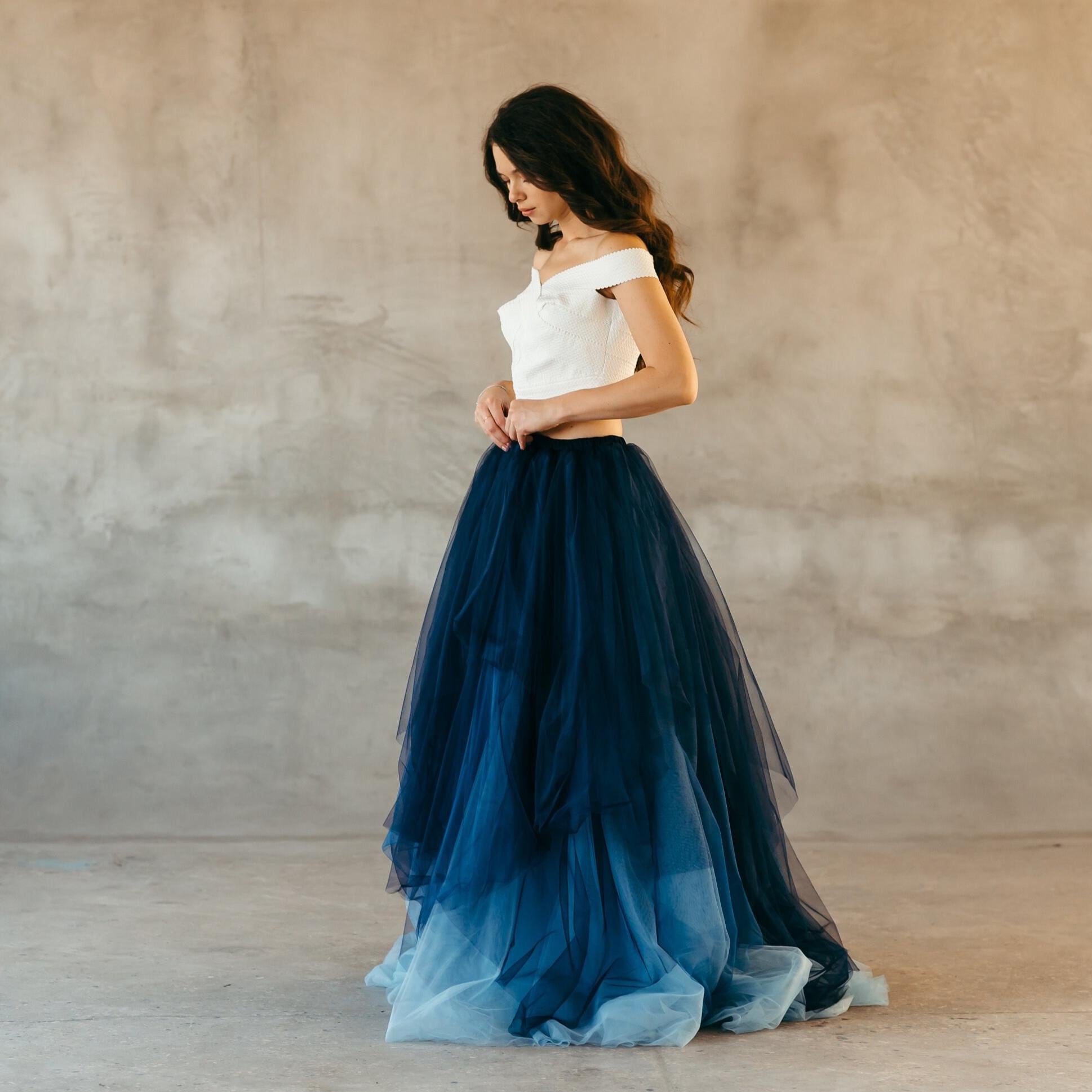 Blue Ombre Wedding Dress - Etsy