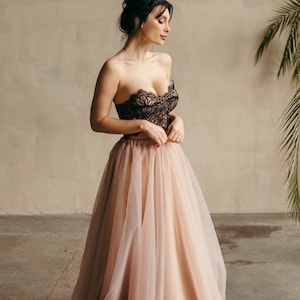 Tulle Bridal Skirt - Wedding Separates - Long Skirt for Bridesmaids - Bridal Separates - Elopement Dress