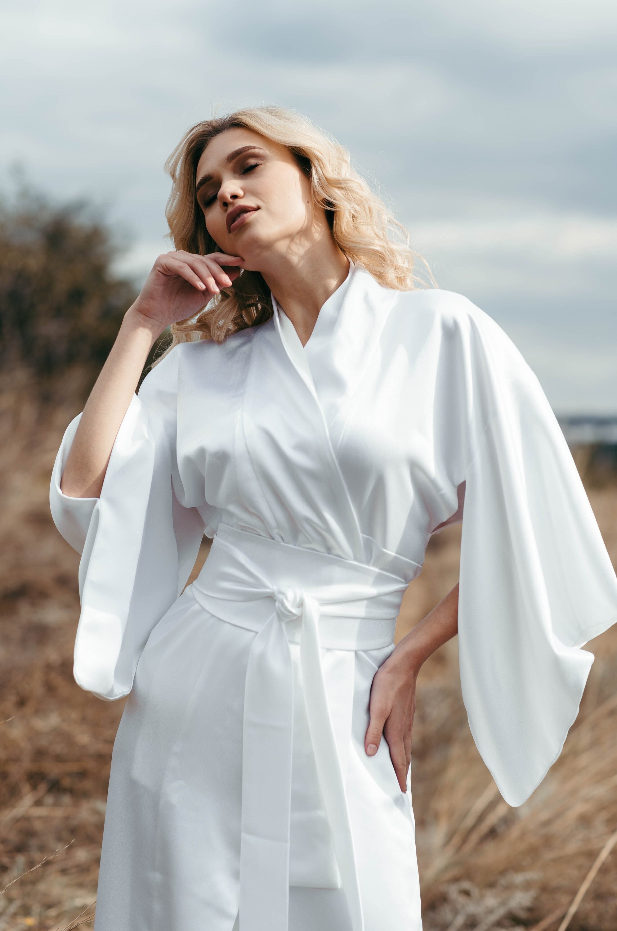 Japanese Kimono Women - Traditional Kimono - Satin Bridal