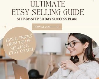 Sell on Etsy and Shopify Website Guide, How To Sell on Etsy, Etsy Shop Planner to Skyrocket Your Sales, Sales Challenge for Small Business