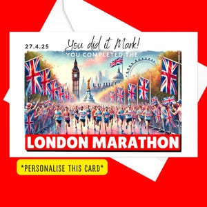 Marathon de Londres 2025 Vous l'avez bien fait Cadeaux Félicitations