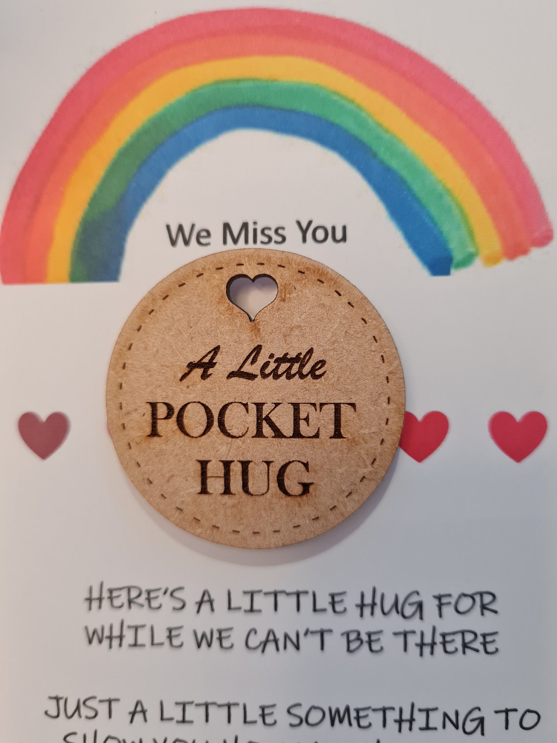 Personalised Little Pocket Hug Send A Hug To Friends & Etsy