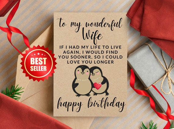 Romantic Wife Birthday Card Romantic Wife Poems From Husband