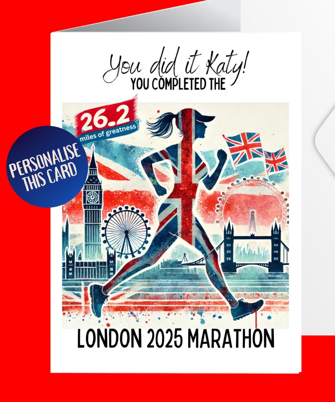 Marathon de Londres 2025 Vous l'avez bien fait Cadeaux Félicitations