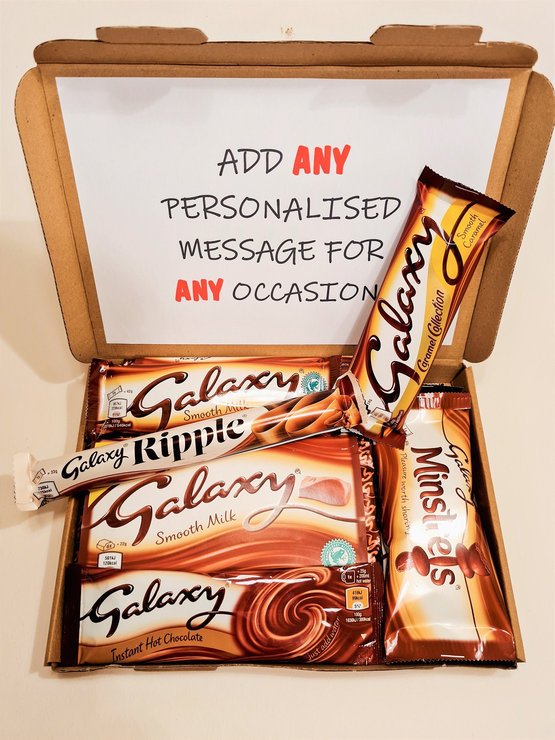 Personalised Galaxy Dairy Milk Chocolate Gift Birthday gift Etsy