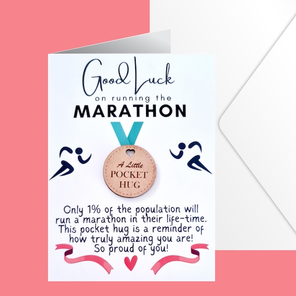 Good Luck For Your Marathon Gift - Pocket Hug Runner Race Day Pick Me Up Gift