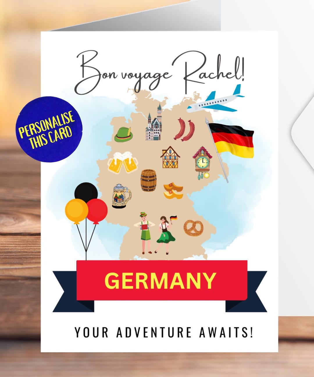 Germany Card, Moving to Germany Card, New Adventures Card, Emigrating ...