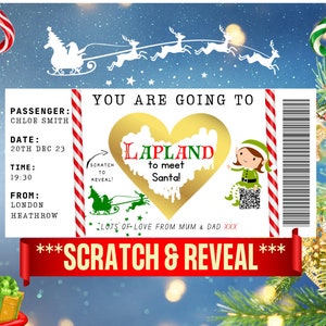 Bilhete Lapónia, Voucher Ouro, Bilhete Dourado, Viagem à Lapónia, Visita à Lapónia, Voucher de Natal, Bilhete Pai Natal, Bilhete Santa
