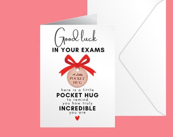Daughter Exam good luck card, Good luck in your exams, Granddaughter, GCSEs, A Levels, University, SATs, Sitting Exams