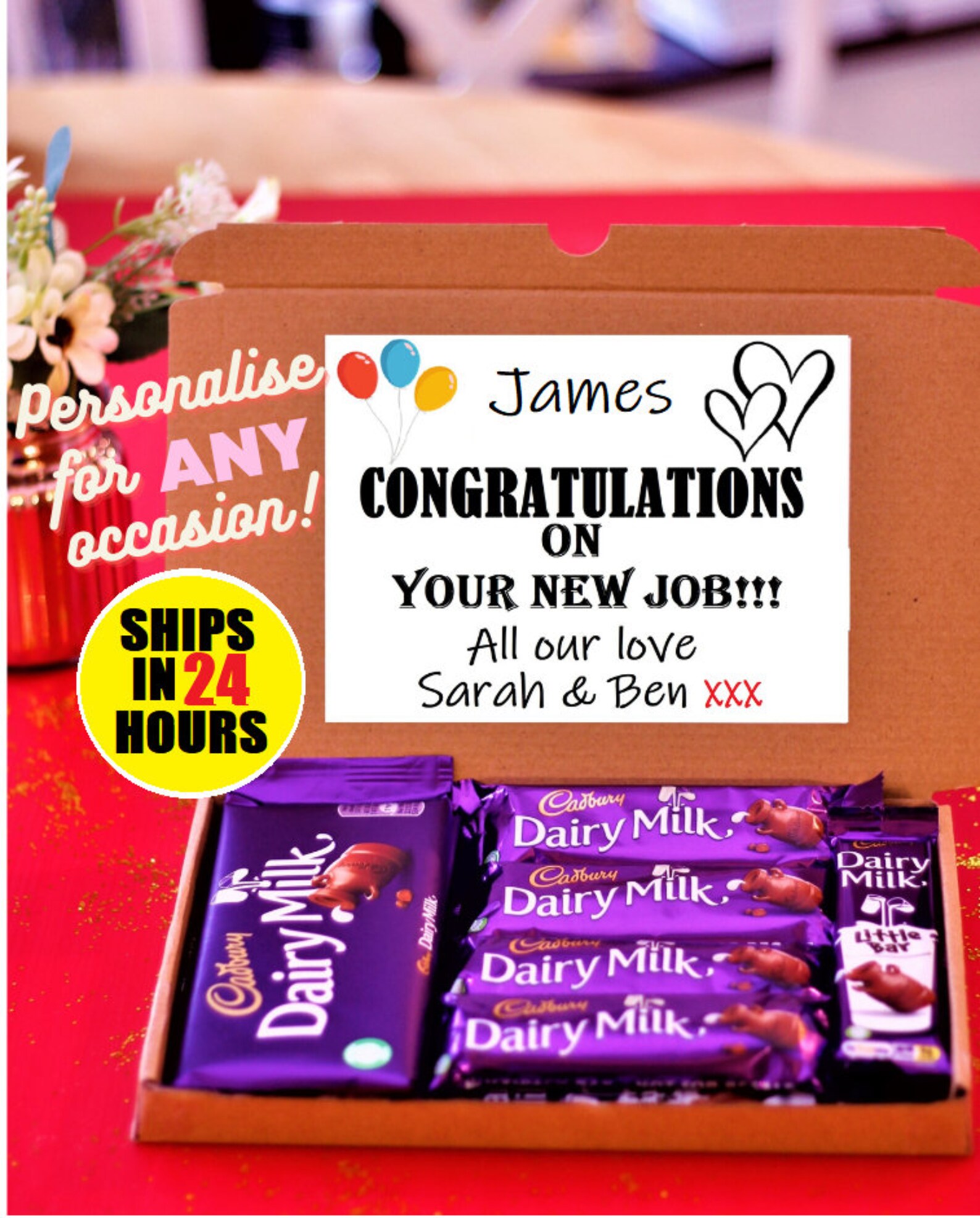 New Job 'for Him' Gift Box Giftset Congratulations Etsy