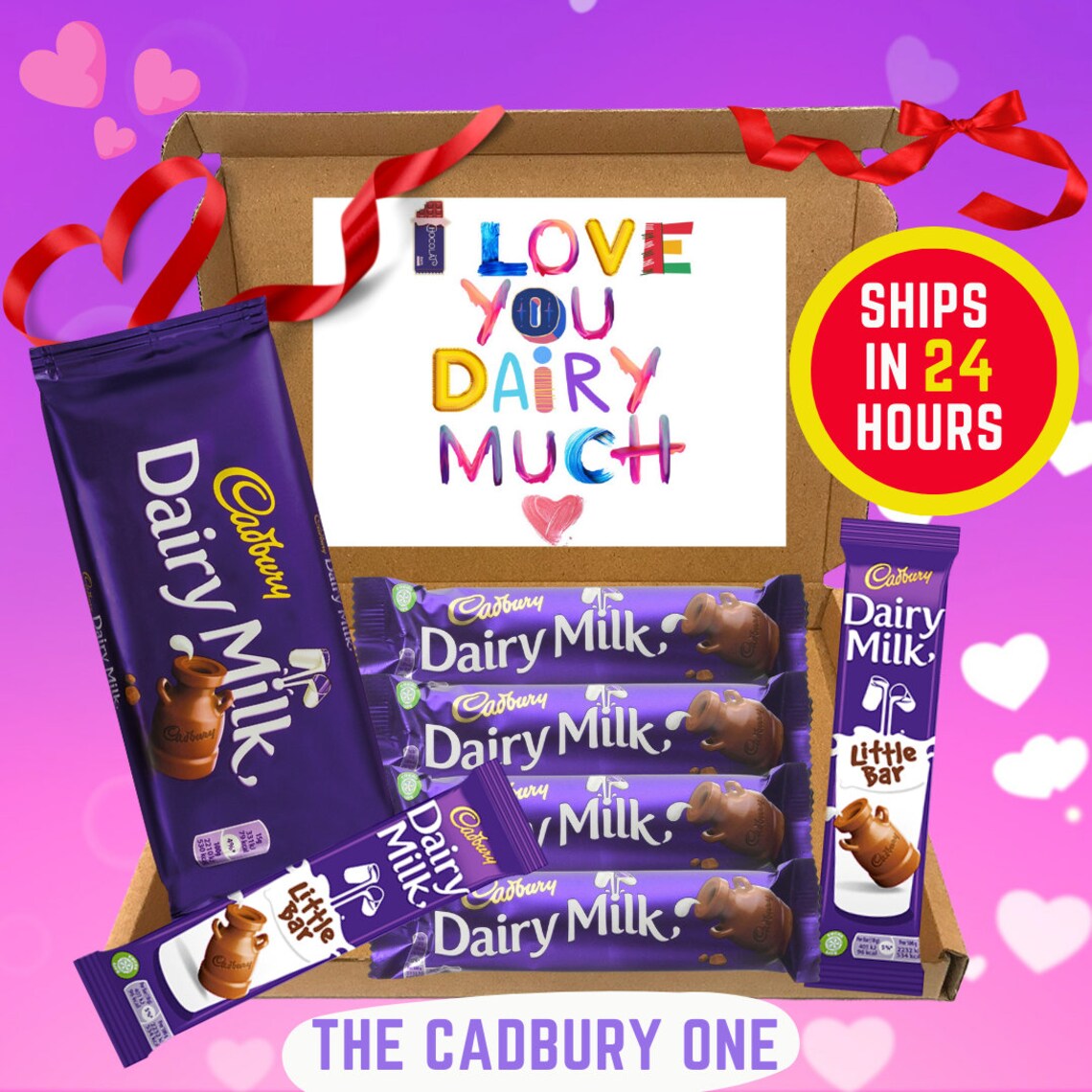 Dairy Milk Chocolate Hamper Dairy Milk Letterbox Gift Etsy