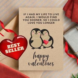 Hou van je langer gedicht Valentijnsdag kaart, romantische Valentijnsdag kaart voor hem haar, hart Valentijnsdag kaart man vrouw vriendin CD001 afbeelding 2