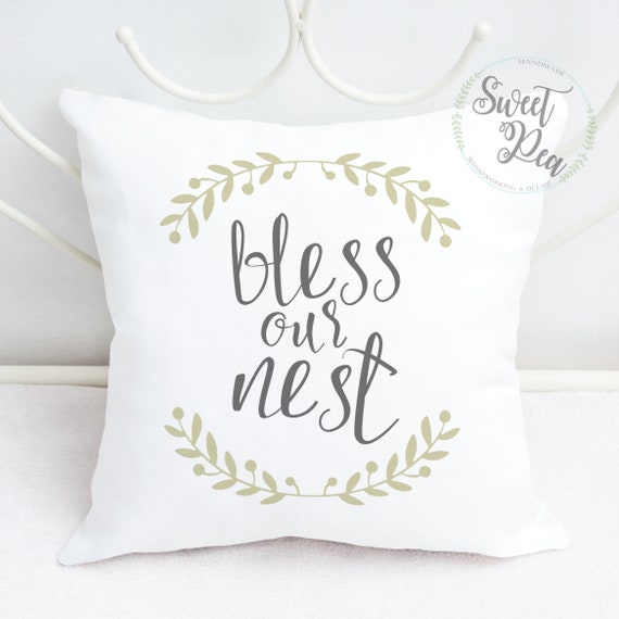 Bless Our Nest Pillow Cover | Etsy
