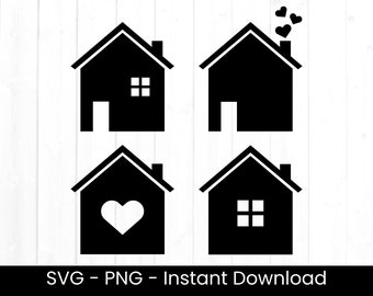 Download House Silhouette Etsy