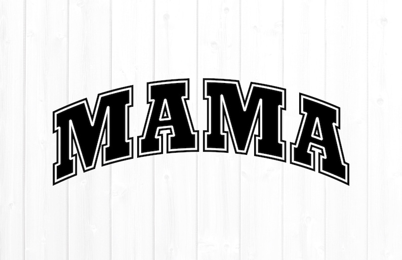 Mama Svg for Commercial Use Mama Varsity Design Cricut Cut - Etsy