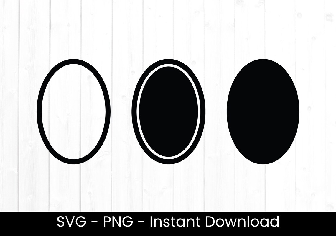 Ovals SVG for Cricut Oval Cut File Commercial Use Png Etsy