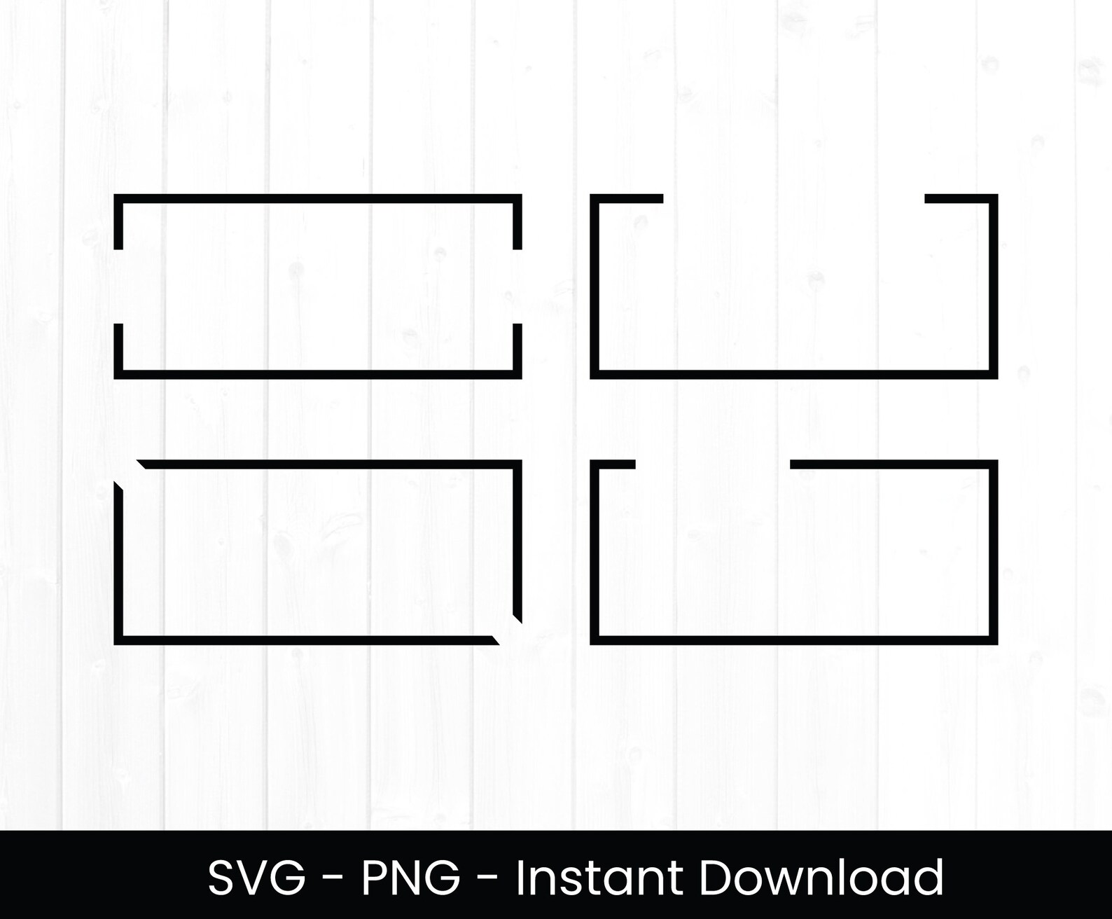 Rectangle Frame SVG Commercial Use SVG Cricut Cut File - Etsy UK