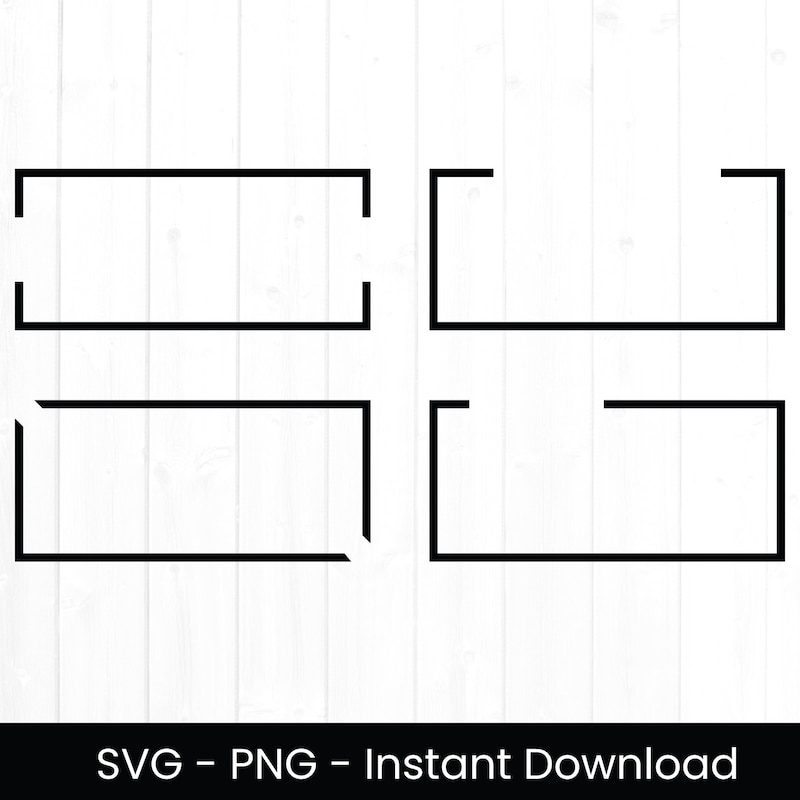 Rectangle Frame Svg - Etsy