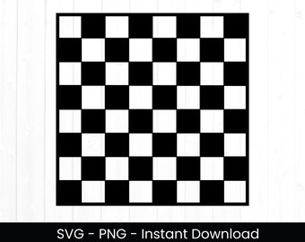 Checkerboard Svg for Commercial Use, Cut File, Game SVG, Digital Download, Chessboard Pattern, Board Game Design, Background, Png