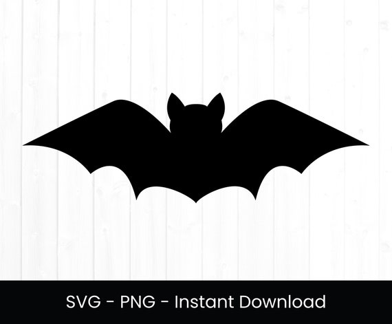Bat SVG, Bat Svg for Commercial Use, Cut File, Halloween Svg, Digital Design, Instant Download, Bat Png, Halloween Clipart