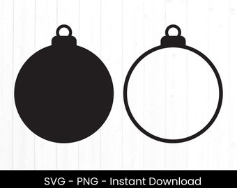 Ornament SVG for Commercial Use, Christmas Ornament SVG, Cut File, Holiday Decoration, Christmas Png, Tree Decoration, Instant Download