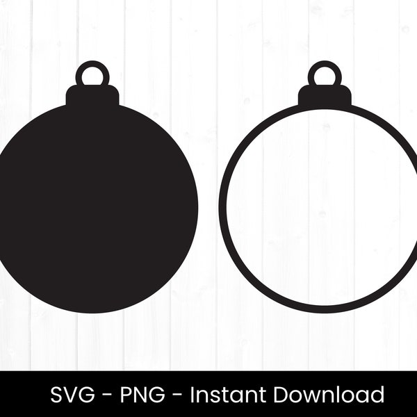Ornament SVG for Commercial Use, Christmas Ornament SVG, Cut File, Holiday Decoration, Christmas Png, Tree Decoration, Instant Download