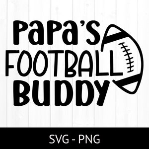 Kommerzielle Nutzung Schnittdatei, Papas Fußball Buddy, Fußball SVG, Spieltag Png, Tshirt-Design für Kinder, niedliche Clipart, Fußball-Fan-Shirt-Design