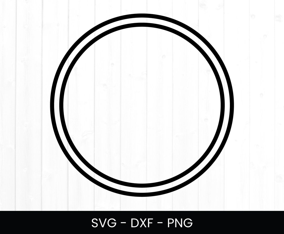 Double Circle SVG for Cricut Circle Svg for Commercial Use - Etsy