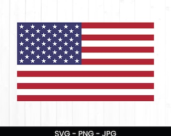 American Flag Svg for Commercial Use, United States Flag Clipart, Layered Cut File, Digital Design, Patriotic jpg, Instant Download