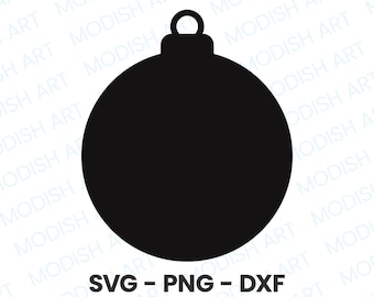 Ornamento SVG, Ornamento di Natale SVG, File di taglio per uso commerciale, Png di Natale, Decorazione natalizia, Decorazione dell'albero, Download istantaneo