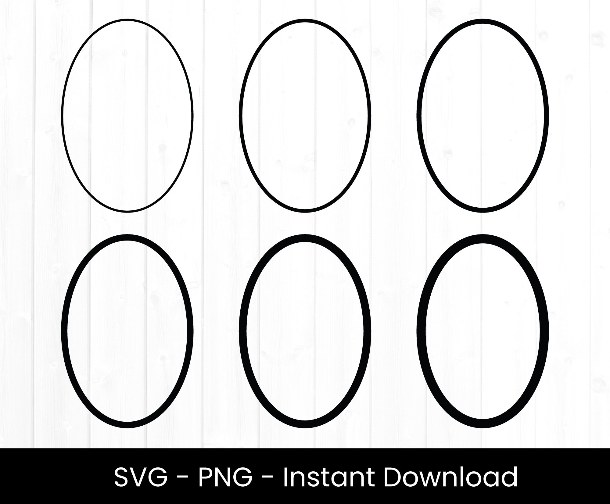 Oval Frame SVG Oval SVG for Commercial Use Cricut Cut File Etsy Canada