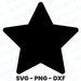 Rounded Star for Commercial Use, Star Png, Cut File, Instant Download ...
