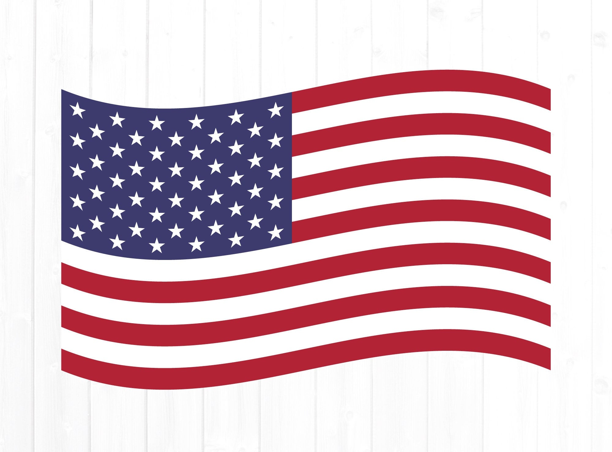Waving American Flag Svg for Commercial Use United States - Etsy Canada