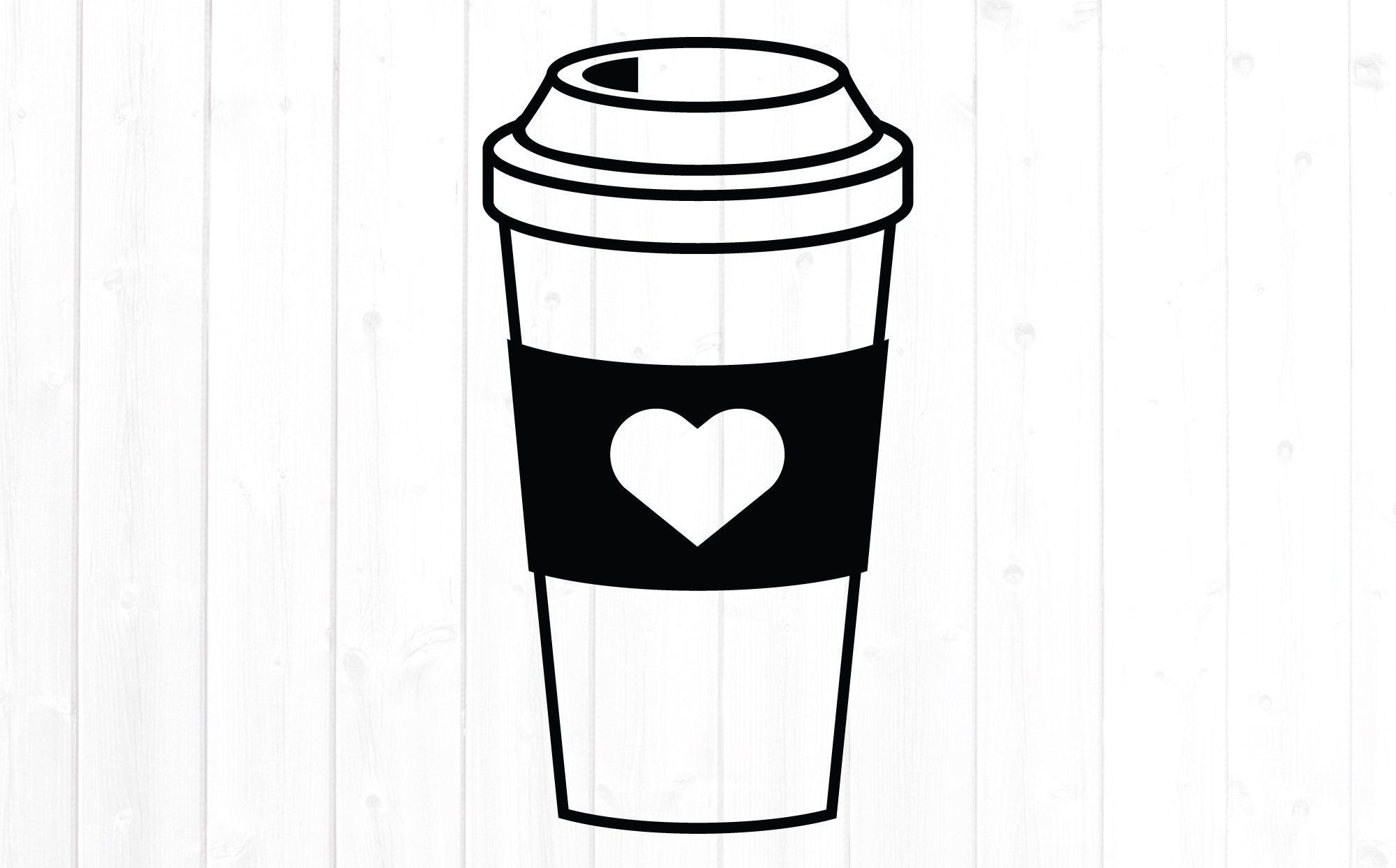 Coffee Cup SVG for Commercial Use, Latte Svg, Cut File, to Go Coffee,  Digital Instant Download, Heart, Latte Png, Coffee Clipart - Etsy Israel, image size:2000x1244
