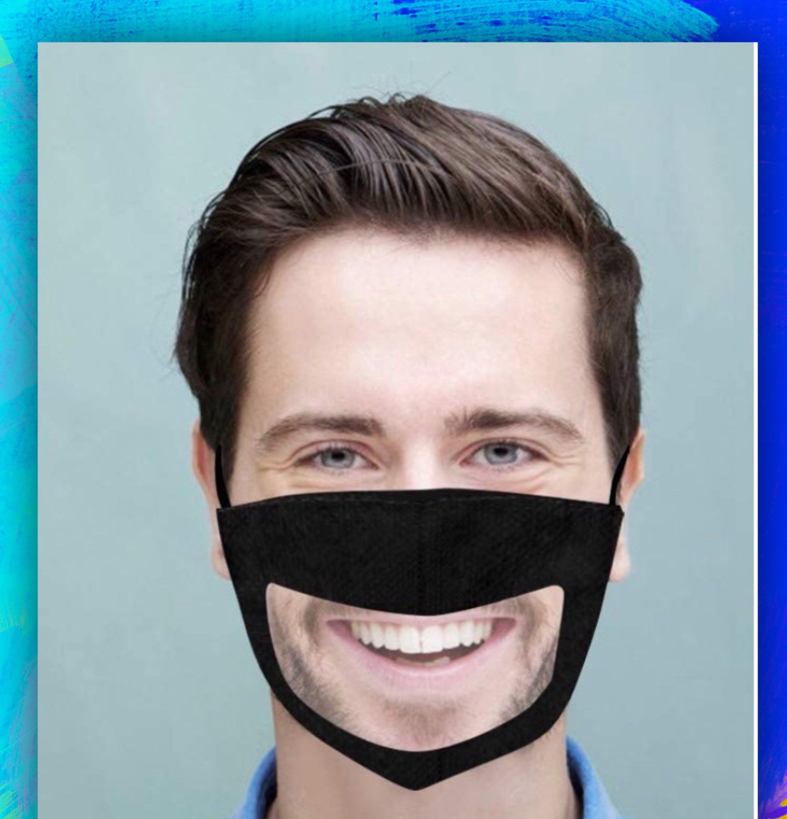 ANTI Fog Clear Window Face Mask Large window INCLUDES Etsy