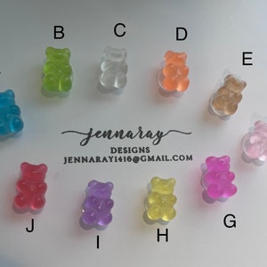 Gummy Bear Shoe Charm | Clog Charm | Bubble Slide Charm | Bag Charm | Silicone Bracelet Charm