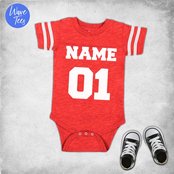 Baby Jersey Body Suit Personalized Baby 