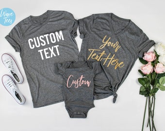 Matching Family Shirts, Custom Family Shirts, Personalized Family Tshirt , Customized Family, Baby, Toddler, Youth, Unisex, Shirt, Family