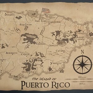 Mittelerde-Puerto Rico Landkarte