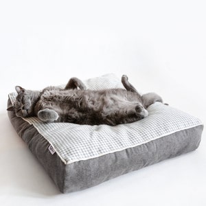 XL cat pillow, Cat bed, Handmade pillow for cats, Cat pillow, Gift for a cat, Cat blanket, Cat sleeping pillow image 1