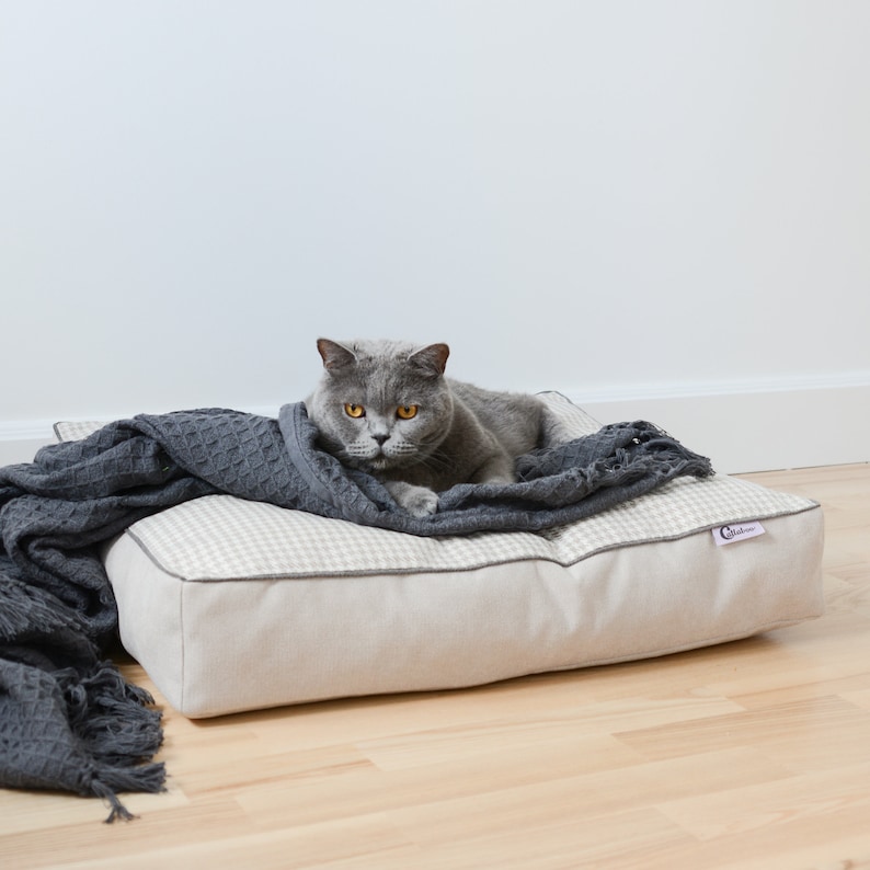 XL cat pillow, Cat bed, Handmade pillow for cats, Cat pillow, Gift for a cat, Cat blanket, Cat sleeping pillow image 2