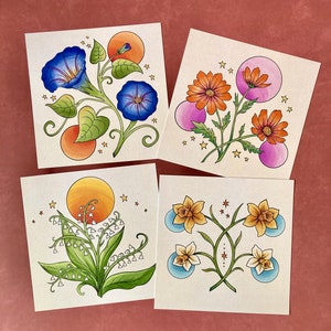 Birth Month Flower Art Prints