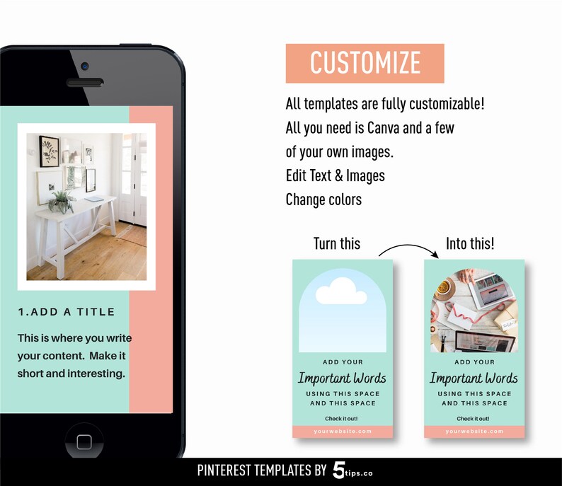 Pinterest Idea Pin Templates for Your Blog Business Animated Canva ...