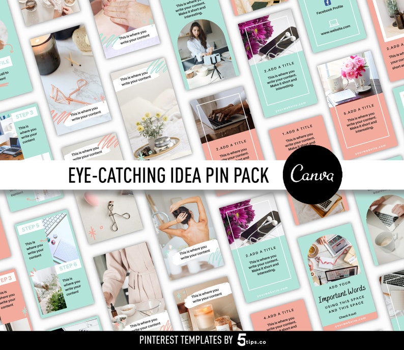 Pinterest Idea Pin Templates for Your Blog Business Animated Canva ...