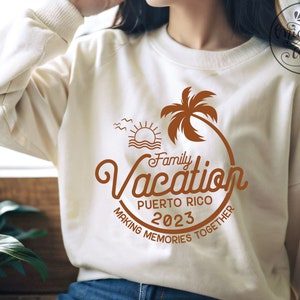 Family Vacation puerto rico 2023 SVG PNG, Making memories together svg, Family Vacation svg, Matching Family Vacation svg, girls trip svg