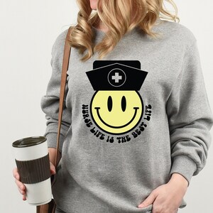 Nurse life is the best life SVG PNG eps dxf jpeg, groovy svg, hippie svg, icu download, nurse life svg, nurse shirt svg, nursing svg,