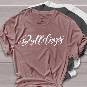 Bulldogs svg, bulldogs team svg, bulldogs fan svg, bulldogs shirt svg, bulldog cut file, handlettered svg