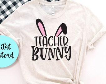 Teacher Rabbit Svg Etsy