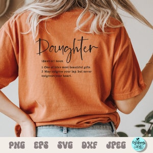 Définition fille svg, élégant svg, fille fichier coupé, hello world svg, daddys girl svg, maman et moi svg, idée cadeau, fichier de coupe