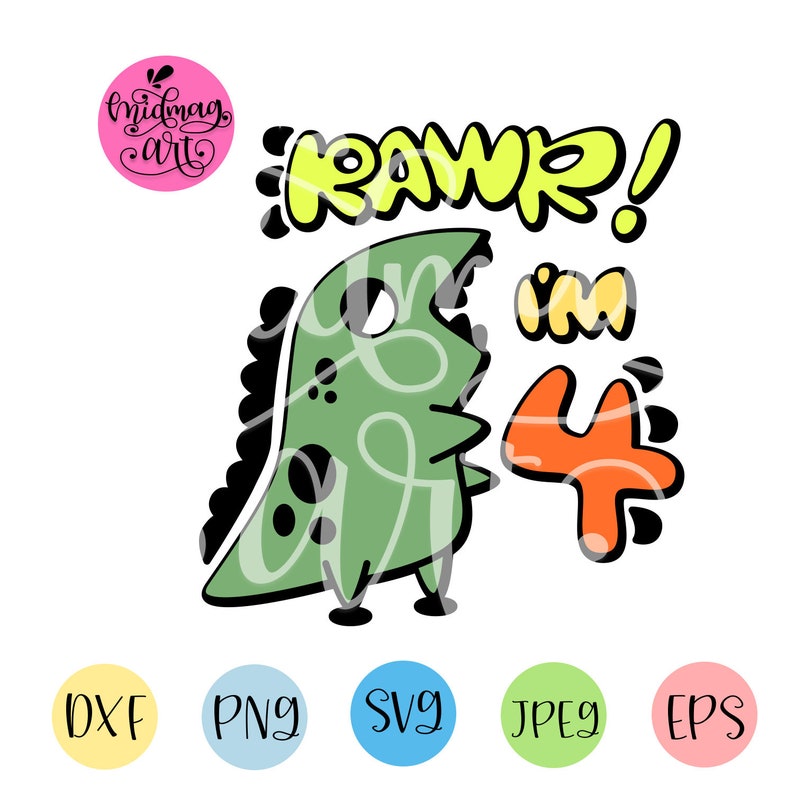 Download Rawr im 4 svg birthday boy shirt svg file dinosaur ...